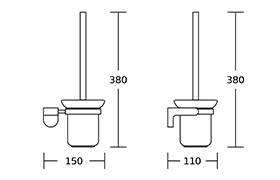 17900 Euorpean Design Zinc Alloy Chrome Bathroom Accessory Set