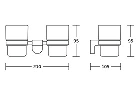 17900 Euorpean Design Zinc Alloy Chrome Bathroom Accessory Set