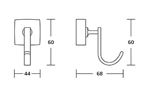 18100 Square Base China Wholesale Zinc Alloy Chrome Plated Wall Mounted Bath Hardware Set