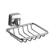 18100 Square Base China Wholesale Zinc Alloy Chrome Plated Wall Mounted Bath Hardware Set