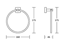 18100 Square Base China Wholesale Zinc Alloy Chrome Plated Wall Mounted Bath Hardware Set