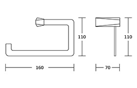 18700 Bathroom Accessories Zinc Alloy Wall Mounted Chrome Bathroom Fittings Hardware Set