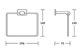 19100 Chrome Finished Brass Bathroom Accessories Sets For Hotel Project