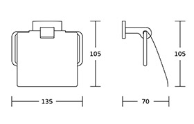 19100 Chrome Finished Brass Bathroom Accessories Sets For Hotel Project