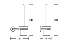 19200 Simple Design Bath Hardware Brass Bathroom Accessories Sets