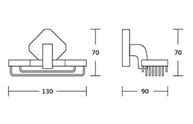 19200 Simple Design Bath Hardware Brass Bathroom Accessories Sets