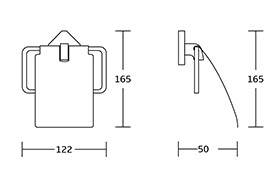 19200 Simple Design Bath Hardware Brass Bathroom Accessories Sets