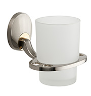 20500 Oval Base Simple Design Zinc Chrome Bathroom Accessories Set