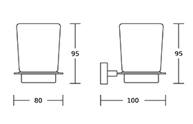 20700 Germany Wall Mounted Zinc Alloy Gold Plating Square Bathroom Accessories Set