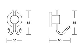 50100 Simple Design Luxury Chrome Finishing For Bathroom Accessories Fitting Set