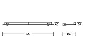 50100 Simple Design Luxury Chrome Finishing For Bathroom Accessories Fitting Set