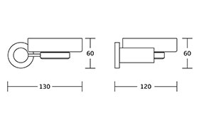 50100 Simple Design Luxury Chrome Finishing For Bathroom Accessories Fitting Set