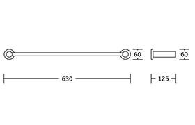 50100 Simple Design Luxury Chrome Finishing For Bathroom Accessories Fitting Set