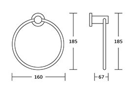 50100 Simple Design Luxury Chrome Finishing For Bathroom Accessories Fitting Set