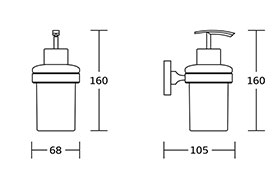 6 piece bathroom accessory set