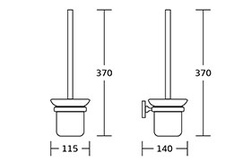 6 piece bathroom accessory set