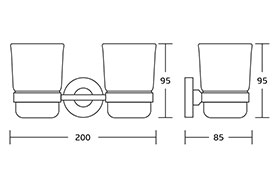 6 piece bathroom accessory set