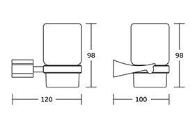 50600 Chrome New Design Square With Zinc Material Bath Bathroom Accessories Set