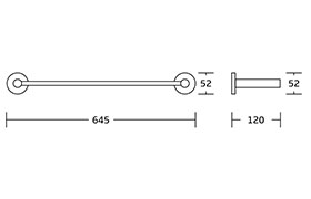 50700 Popular Simple Design Round Base Zinc Alloy Bath Hardware Set