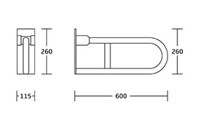 7W013 U-shaped Handrail
