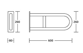 7W014 U-shaped Handrail