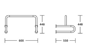 7W051 Urinal Handrail