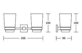 80500 Factory Direct Supplier B Rass Bathroom Accessory Sets