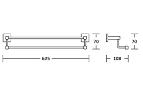 80500 Factory Direct Supplier B Rass Bathroom Accessory Sets