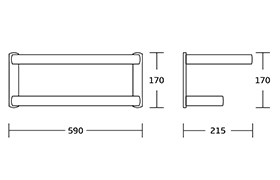 81300 Fancy Design Elegant Brass Chrome Finishing Bathroom Accessories Set