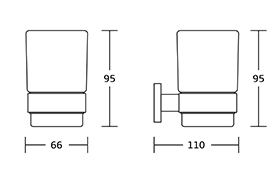 81800 Germany Wall Mounted Stainless Steel Square Bathroom Accessories Set