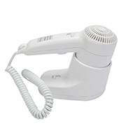 White Home Wall Mounted Hair Dryer