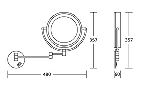 WT-1087 Face-painting Mirror