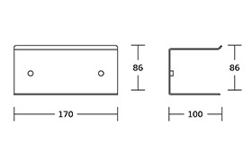 WT-1191-B Bathroom Shelf