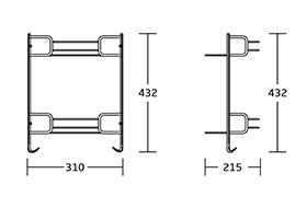 WT-1813 Corner Basket