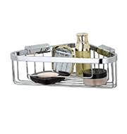 WT-1904 Bathroom Organization Wall Mount Solid Brass Chrome Finish Storage Corner Baskets