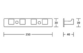 WT-20835-4 4 Hooks 