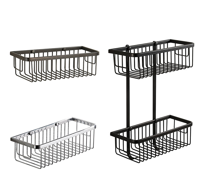 WT-526 Modern Bathroom Accessories Wall Mounted Corner Basket