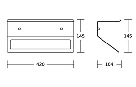 WT-551-B Bathroom Shelf