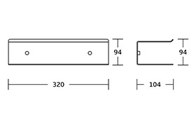 WT-553-B(30) Bathroom Shelf