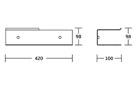 WT-557-B Bathroom Shelf