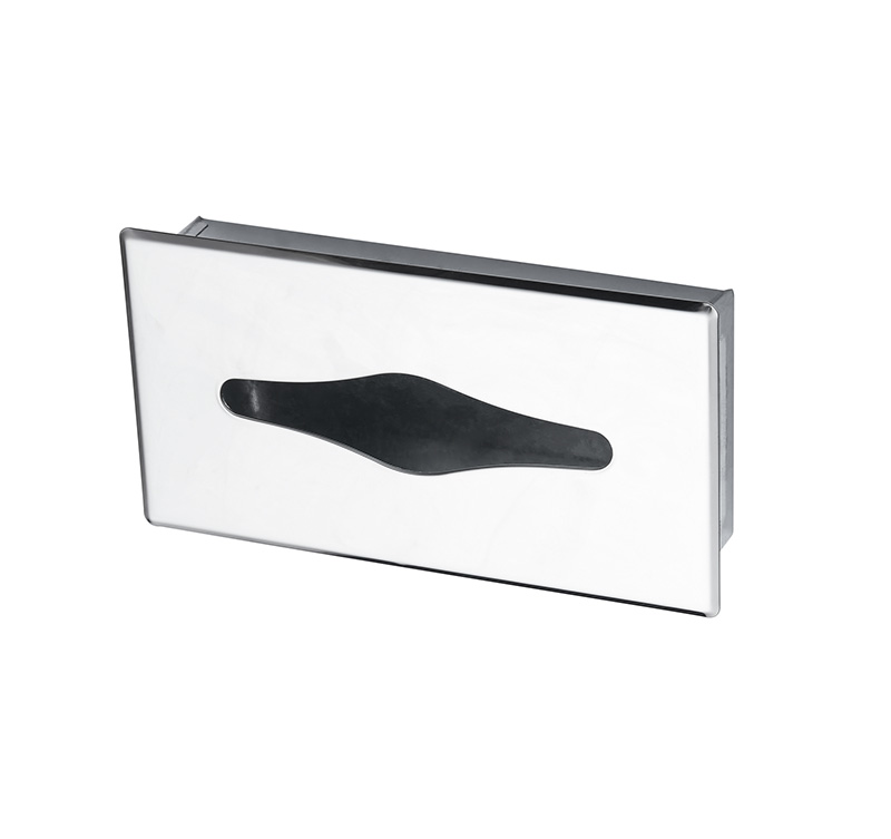 Wenko Caja para panuelos de Acero inoxidable, Silver