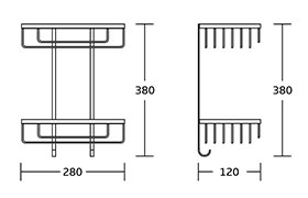 WT-823 Bathroom Accessories House Soap Corner Basket