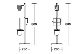 Y690-C Toilet Brush Holder