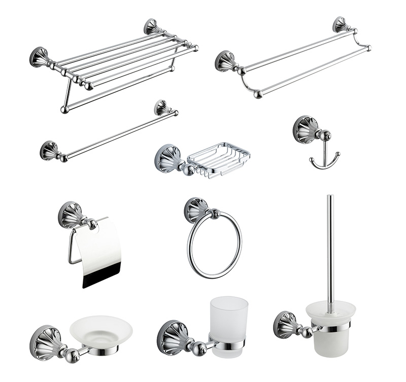 11100 Zinc Alloy Toilet Hardware Toilet Bath Accessories Hotel Bathroom Accessories Set