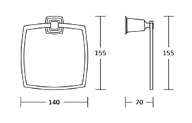 12100 China Supplier Chrome Finished Six Pieces Zinc Bath Hardware Accessories Set For Home