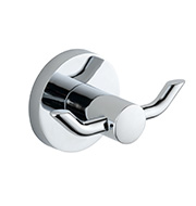 12800 Round Base Zinc Alloy Chrome Finishing Bathroom Accessories Wall Mounted Bath Hardware Set