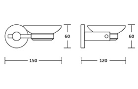 12800 Round Base Zinc Alloy Chrome Finishing Bathroom Accessories Wall Mounted Bath Hardware Set