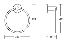 12800 Round Base Zinc Alloy Chrome Finishing Bathroom Accessories Wall Mounted Bath Hardware Set