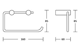 14700 Square Shape Economical China Manufacture Stainless Steel Chrome Bathroom Hardware Set