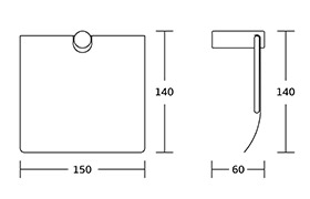 14700 Square Shape Economical China Manufacture Stainless Steel Chrome Bathroom Hardware Set